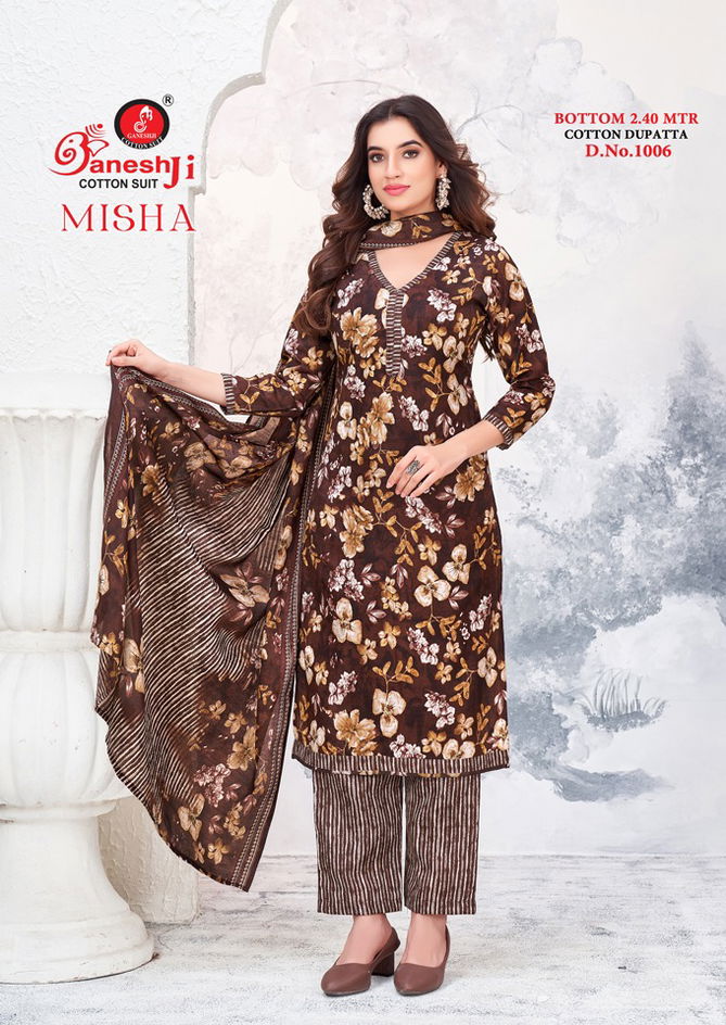 Misha Vol 1 By Ganeshji Printed Cotton Dress Material Wholesale Market In Surat
